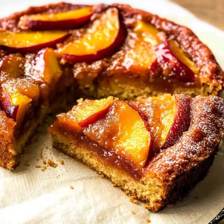 Bourbon Peach Upside-Down Cake