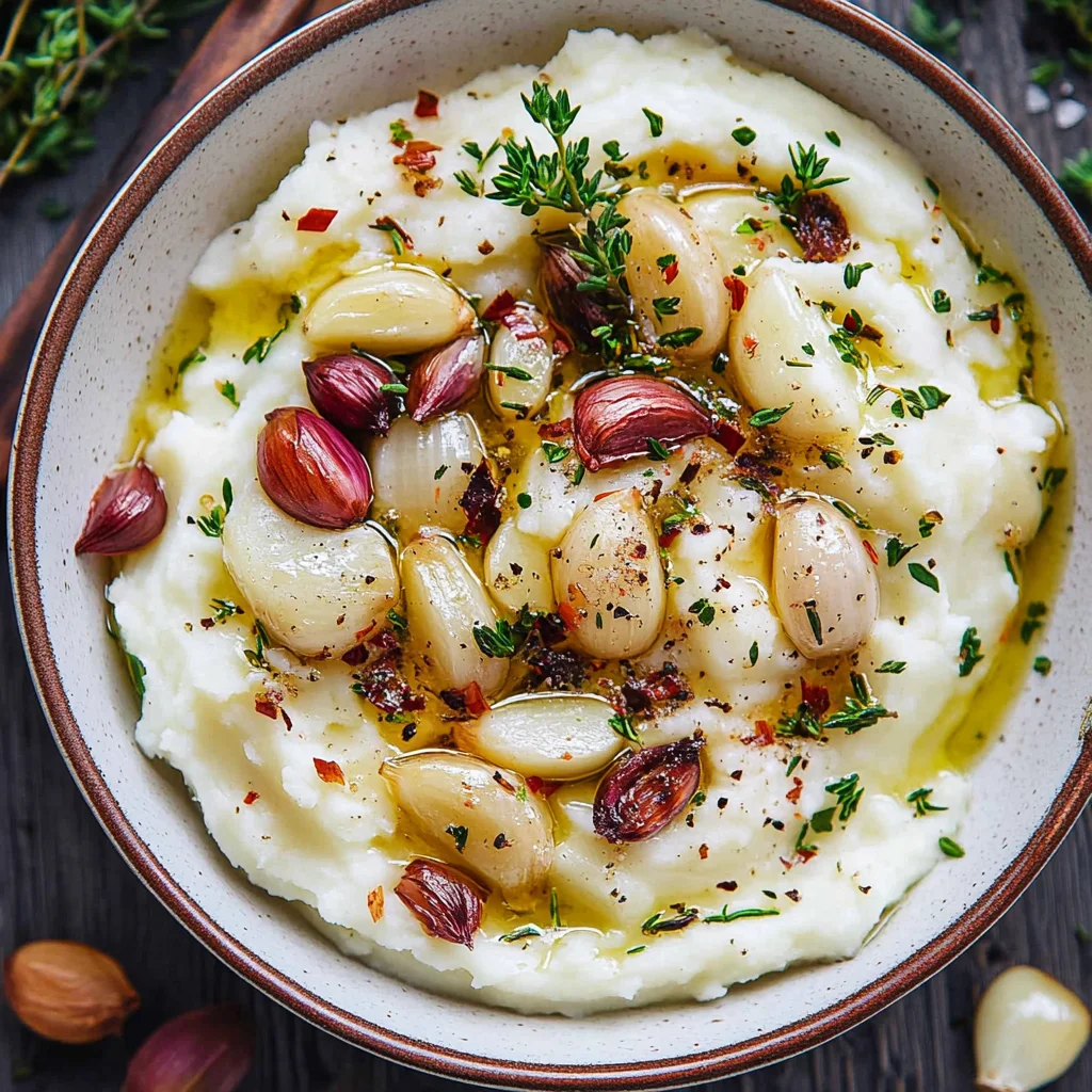 Mashed Potatoes with Roasted Garlic