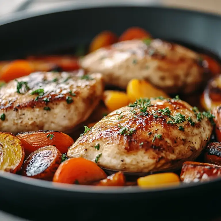 One Pan Balsamic Chicken and Veggies