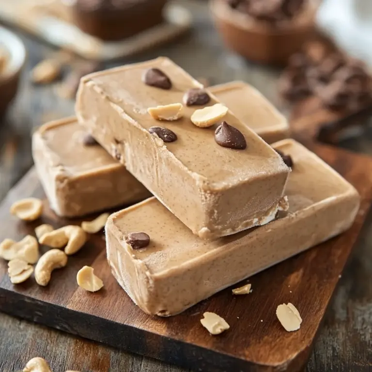 Peanut Butter Frozen Yogurt Bars