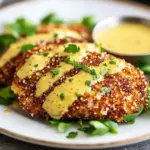 Pretzel Crusted Chicken with Honey Mustard Sauce