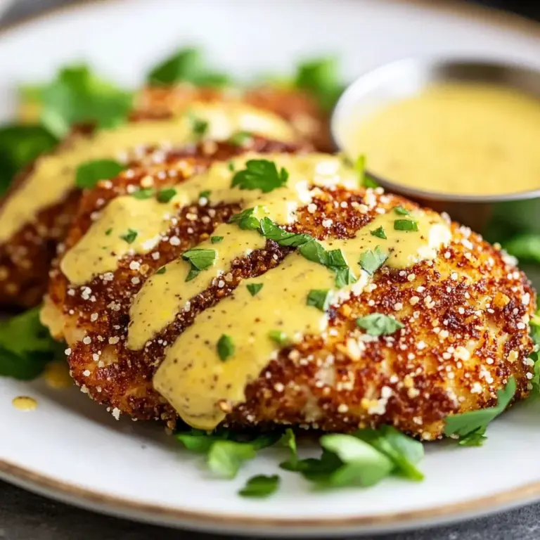 Pretzel Crusted Chicken with Honey Mustard Sauce