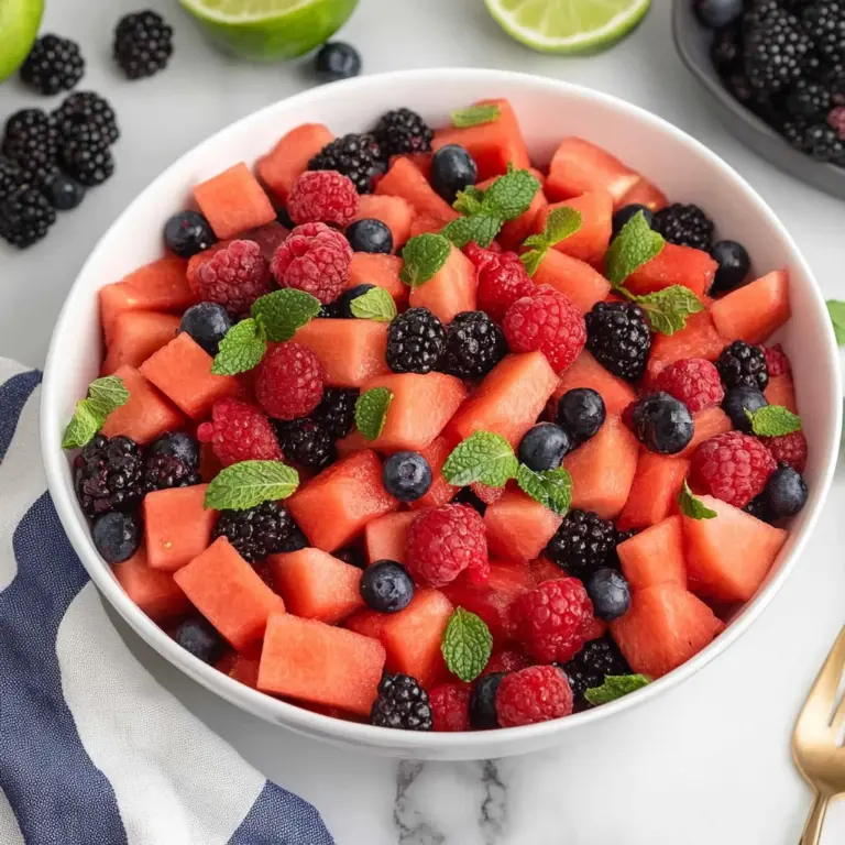 Watermelon Summer Berry Salad