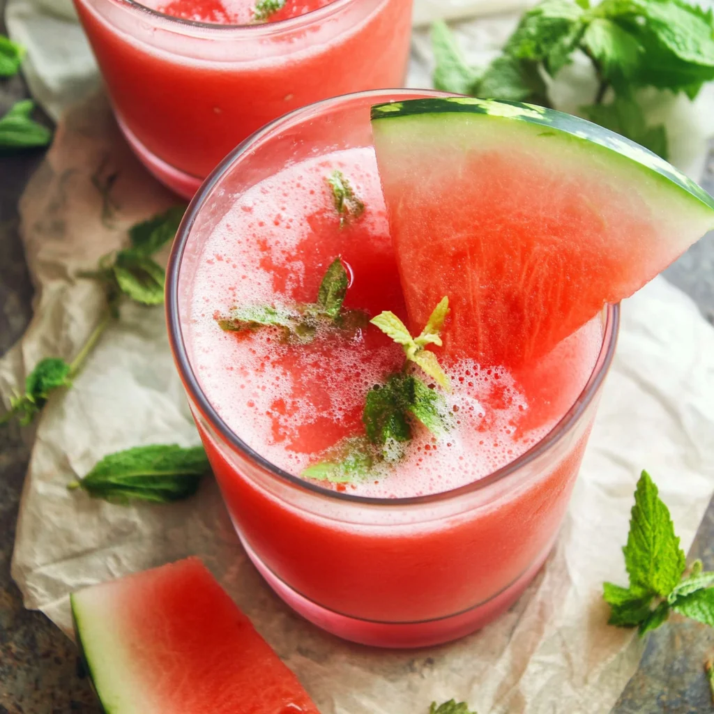 Watermelon coconut agua fresca