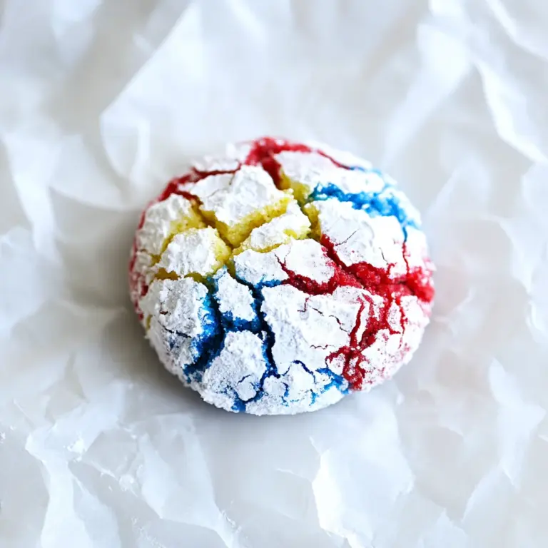 4th of July Crinkle Cookies