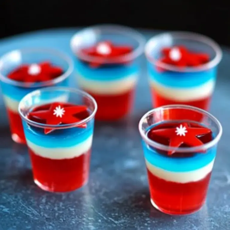4th of July Firecracker Jell-O Cups