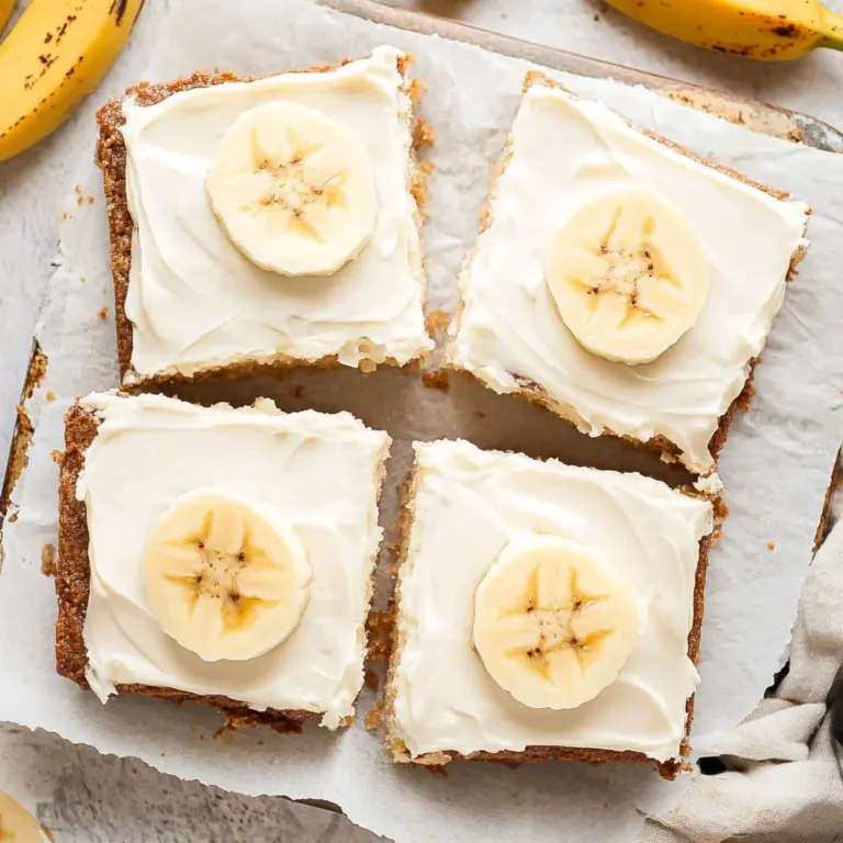 Banana Bars with Cream Cheese Frosting