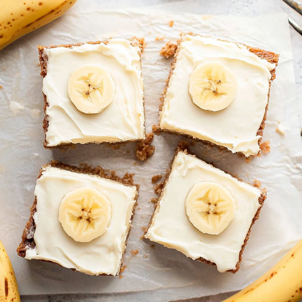 Banana Bars with Cream Cheese Frosting