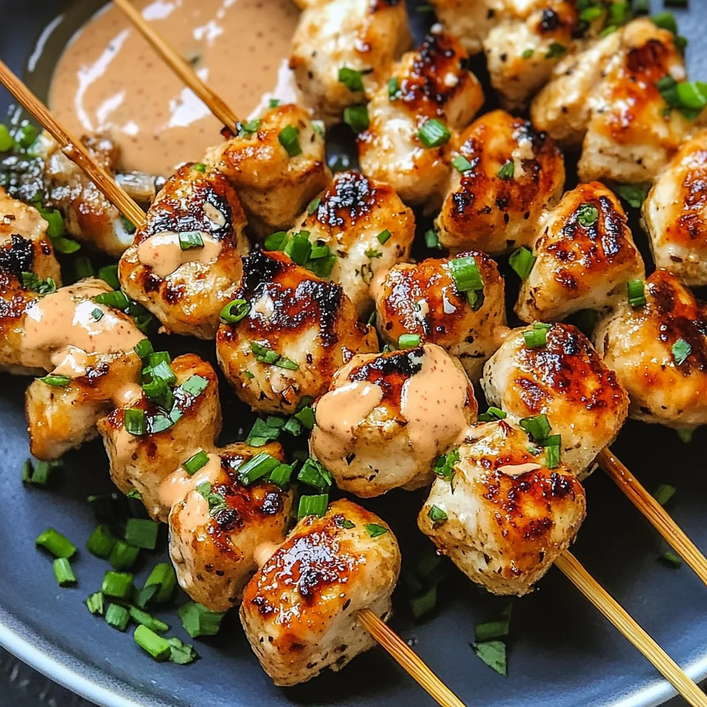 Best Bang Bang Chicken Skewers Quick Dinner Recipe