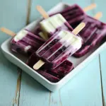 Blackberry Lime Cheesecake Popsicles