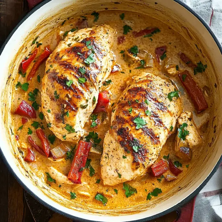 Creamy Garlic Red Pepper Chicken