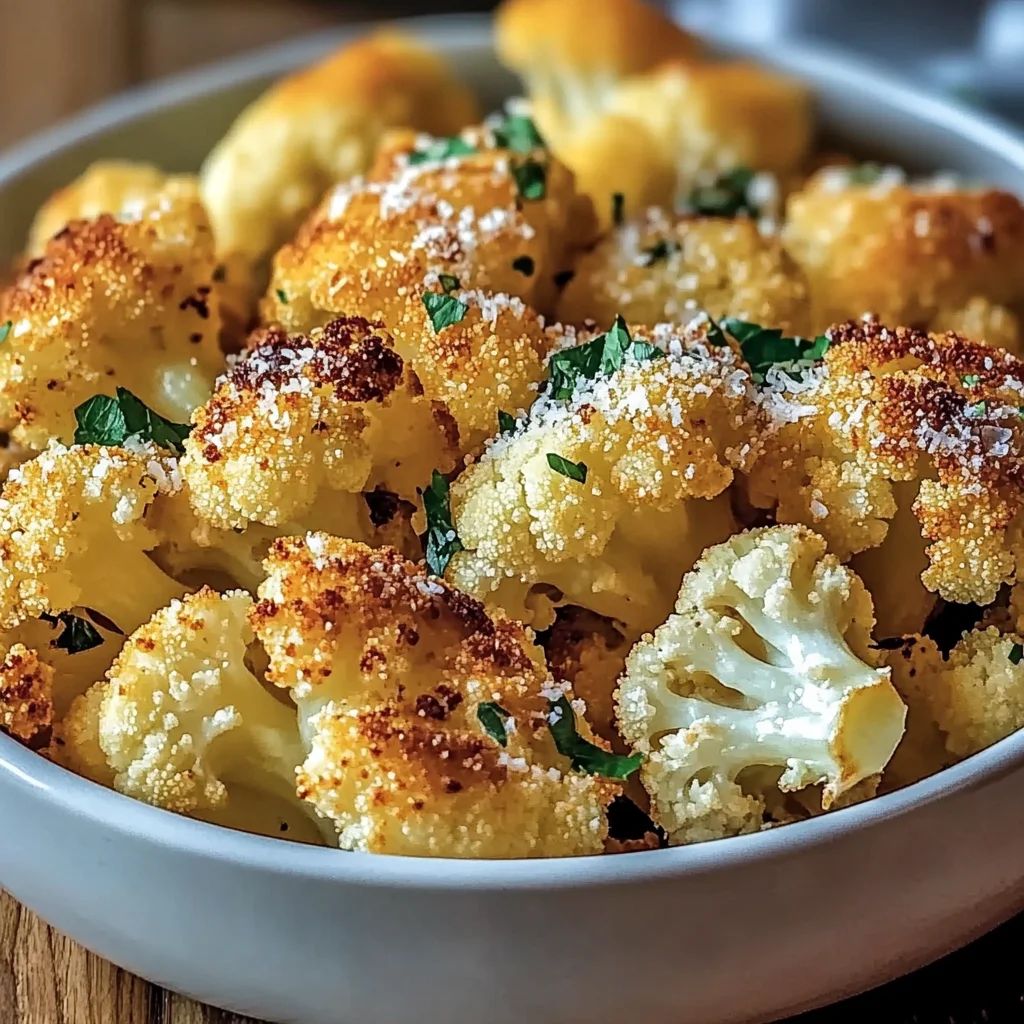 Crispy Parmesan Roasted Cauliflower Recipe