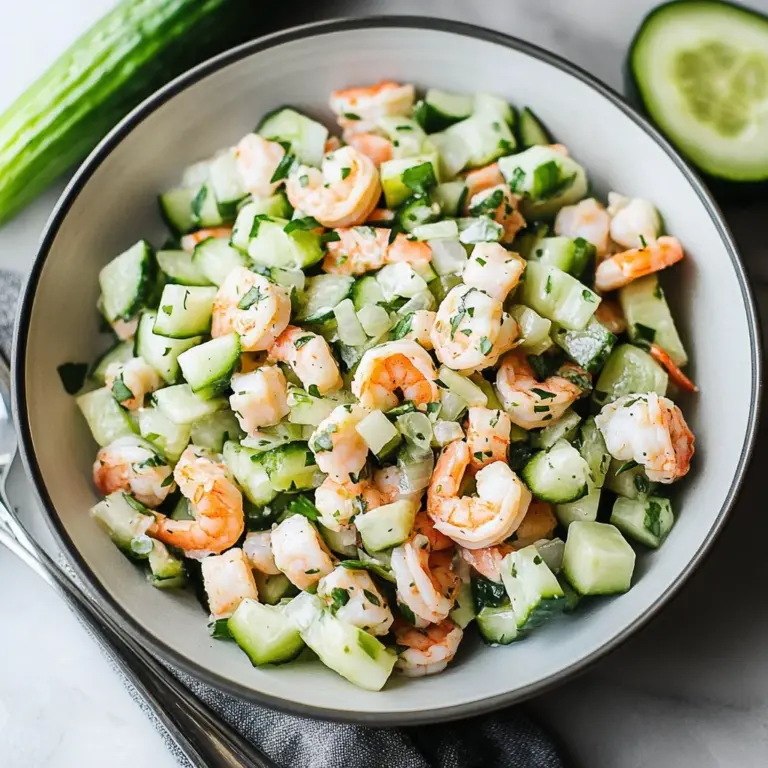 Cucumber Shrimp Salad