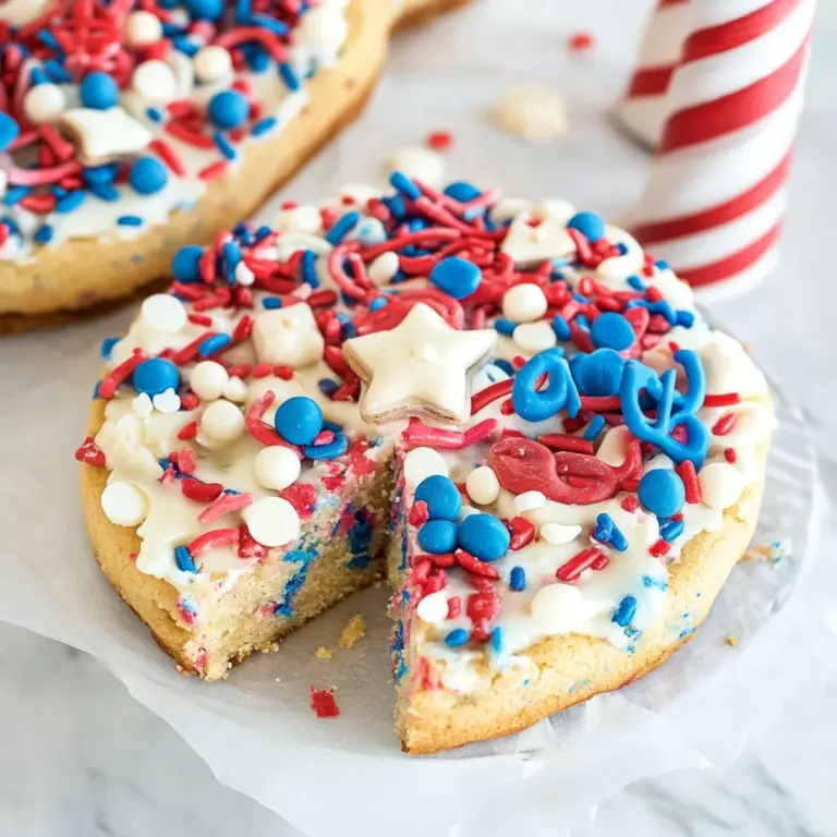 Fireworks Sugar Cookie Cake Recipe