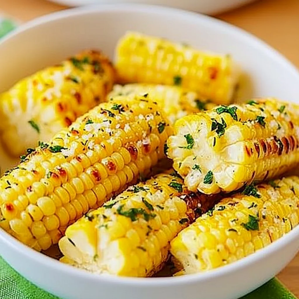 Garlic-Herb Butter Roasted Corn