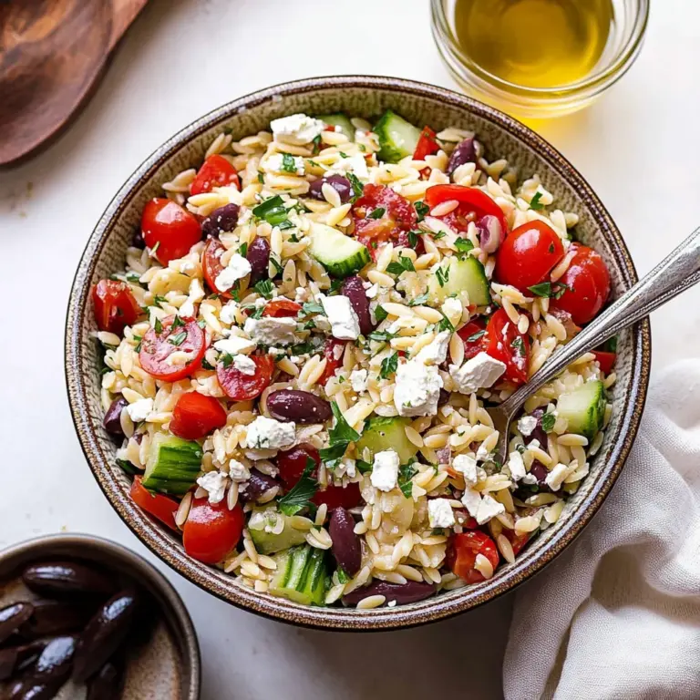 Greek Orzo Salad Recipe