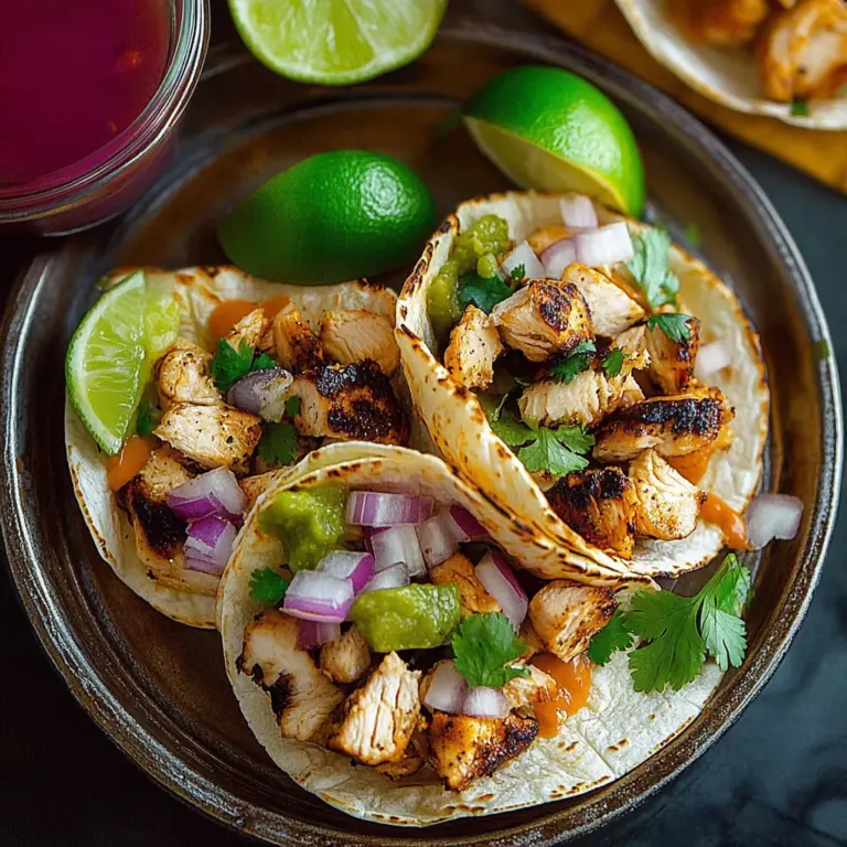 Grilled Chicken Street Tacos
