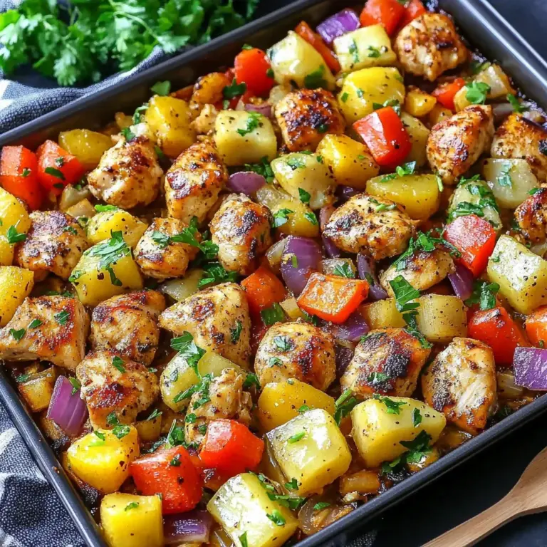 Hawaiian Chicken Sheet Pan Meal (Whole30, Paleo, Low Carb)
