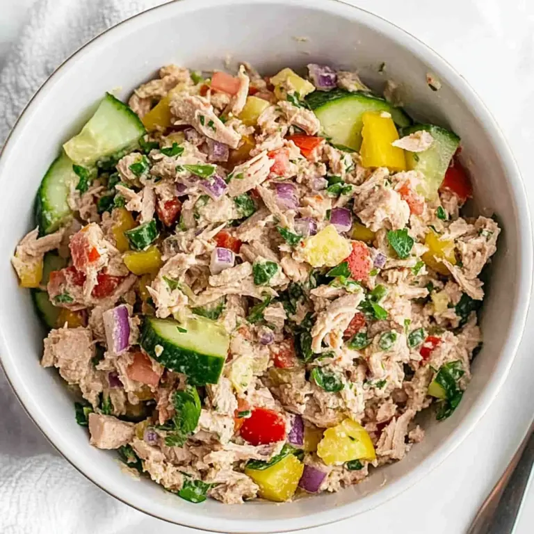 Healthy Mediterranean Tuna Salad (No Mayo)