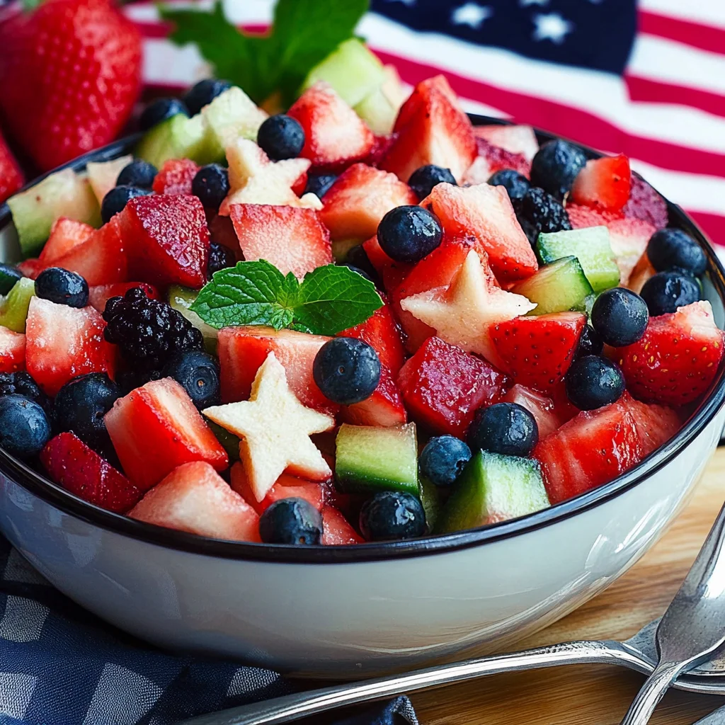 July 4th Fruit Salad