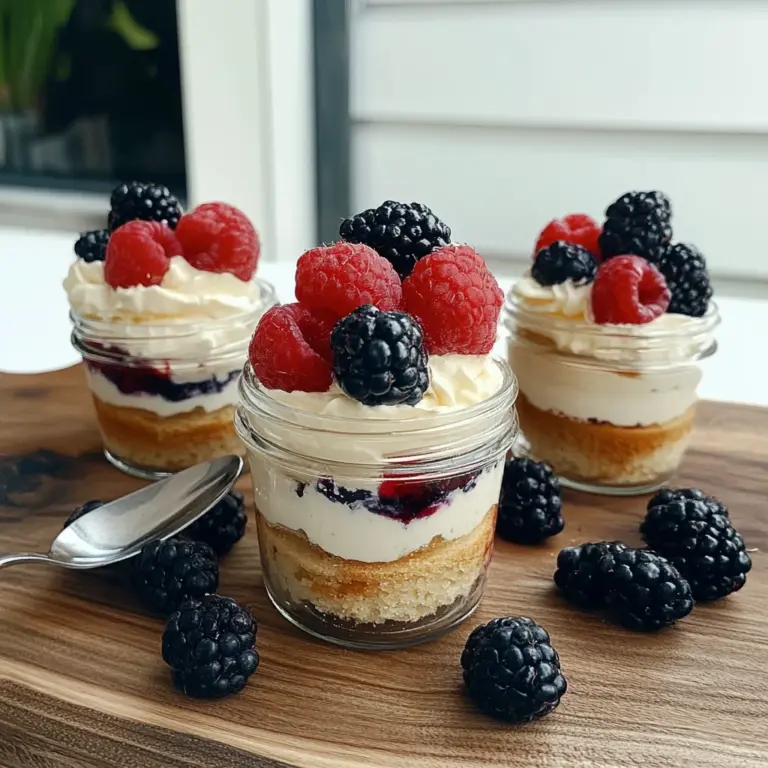 Mixed Berry Mini Trifles