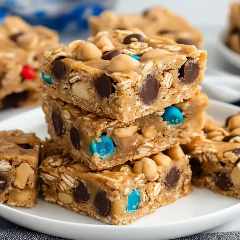 No Bake Peanut Butter Cereal Bars