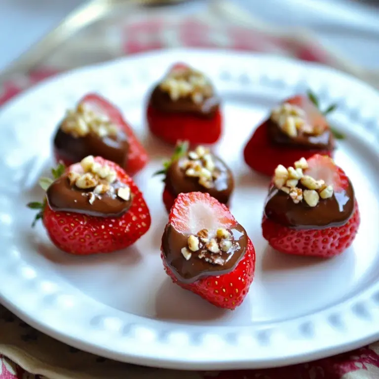 Nutella Deviled Strawberries