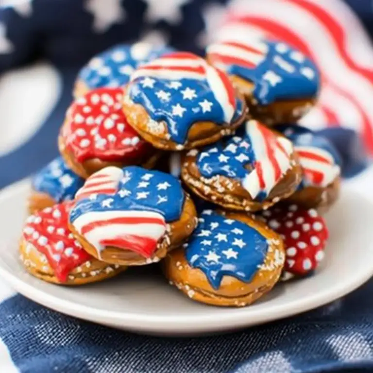 Patriotic Pretzel Bites
