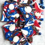 Red White and Blue Bark