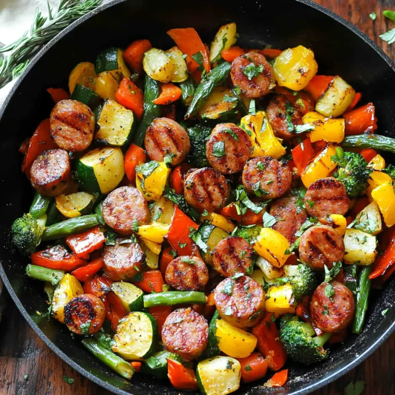 Sausage and Veggies Skillet - 30 Minute, One-Pan Meal