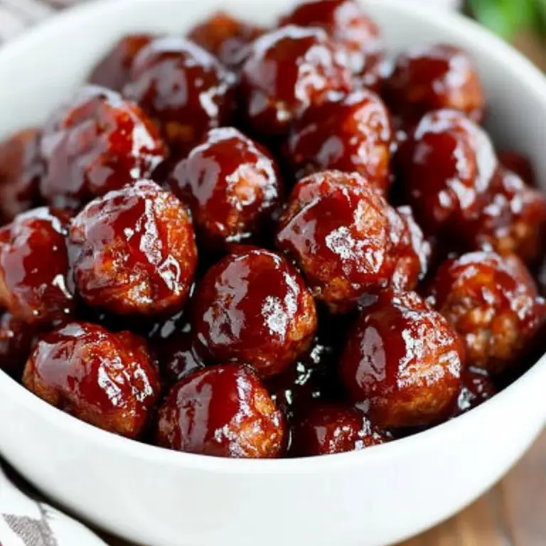 Spicy Cranberry BBQ Meatballs