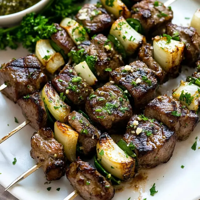 Steak Kabobs with Garlic Butter