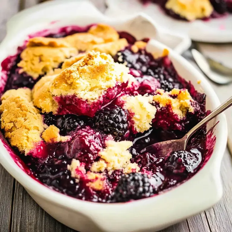 Triple Berry Cobbler with Cake Mix