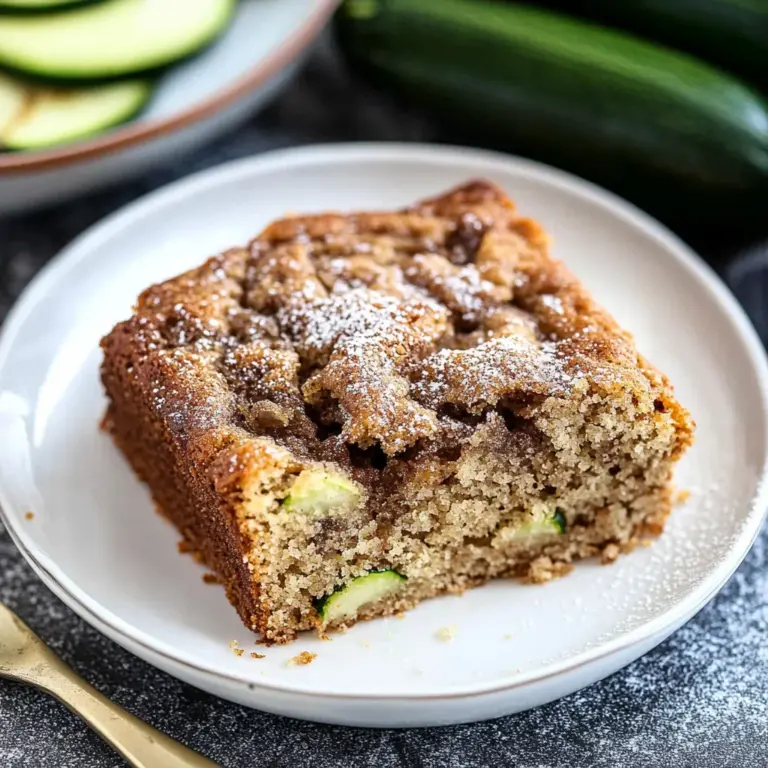 Zucchini Coffee Cake Recipe