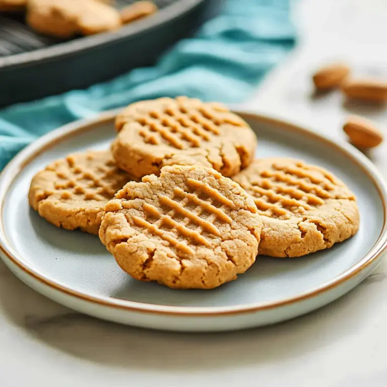 3 Ingredient Sugar Free Peanut Butter Cookies