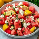 5-Minute Watermelon Feta Salad : Light & Refreshing