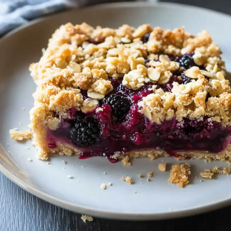 Almond Oat Crumble Blackberry Pie