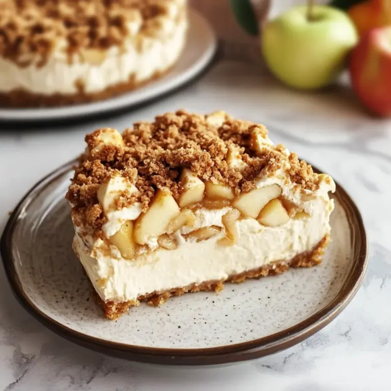 Apple Crumble Cheesecake