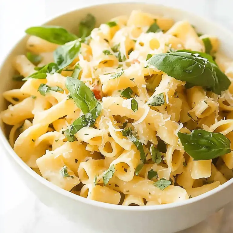Basil Lemon Pasta Salad