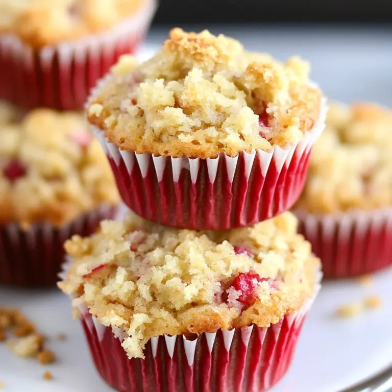 Best Ever Rhubarb Muffins