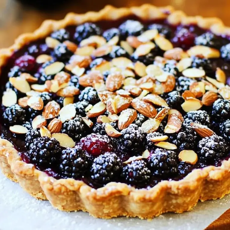 Blackberry Tart with Toasted Almonds