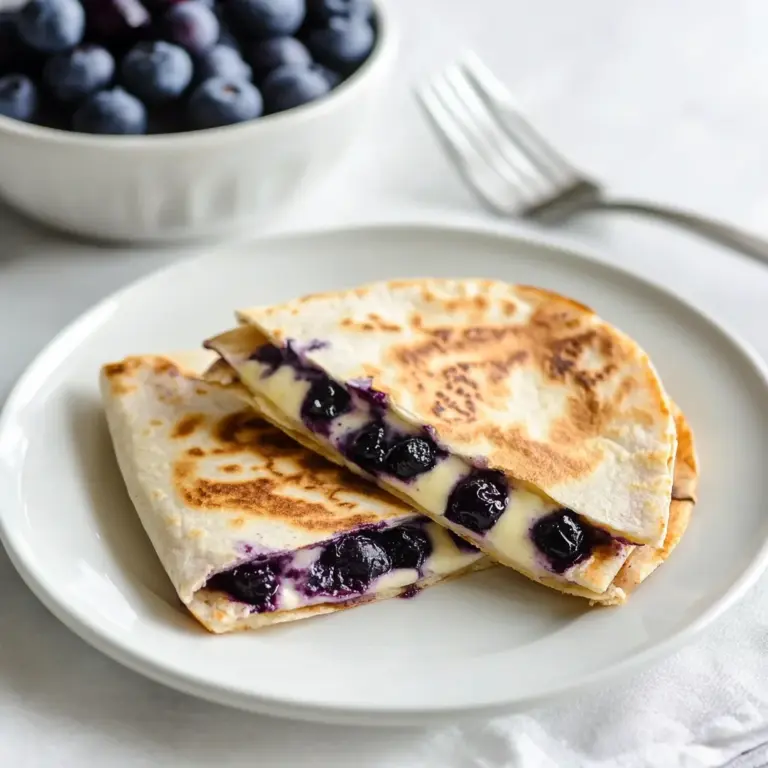 Blueberry Breakfast Quesadilla