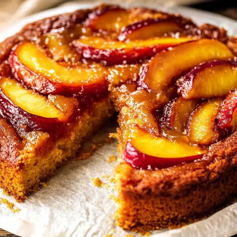Bourbon Peach Upside-Down Cake