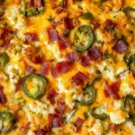 Cauliflower Jalapeno Popper Casserole