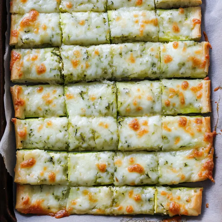 Cheesy Zucchini Breadsticks