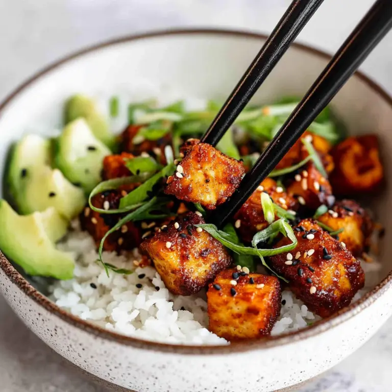 Crispy Gochujang Korean Tofu