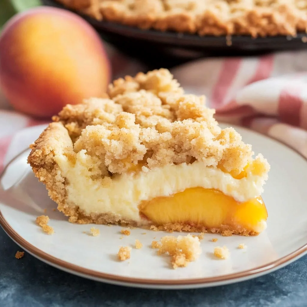 Easy Italian Peach Crumb Cake