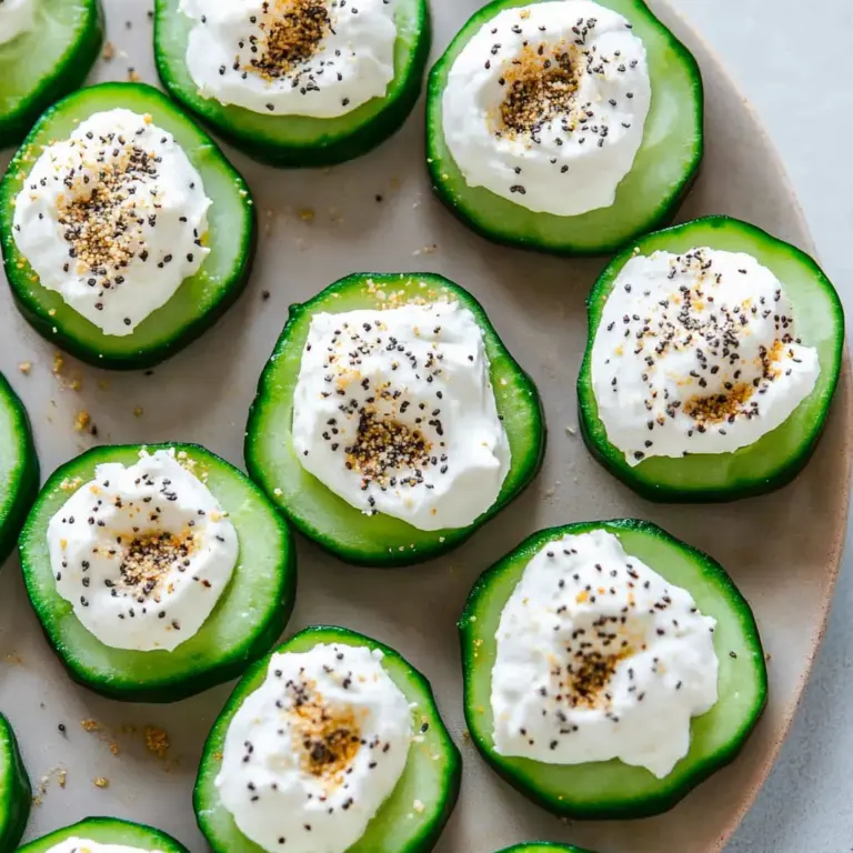 Everything Bagel Cucumber Bites