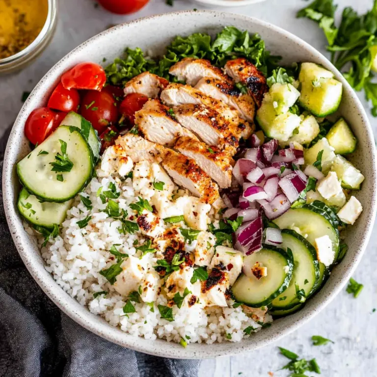 Greek Chicken Bowls