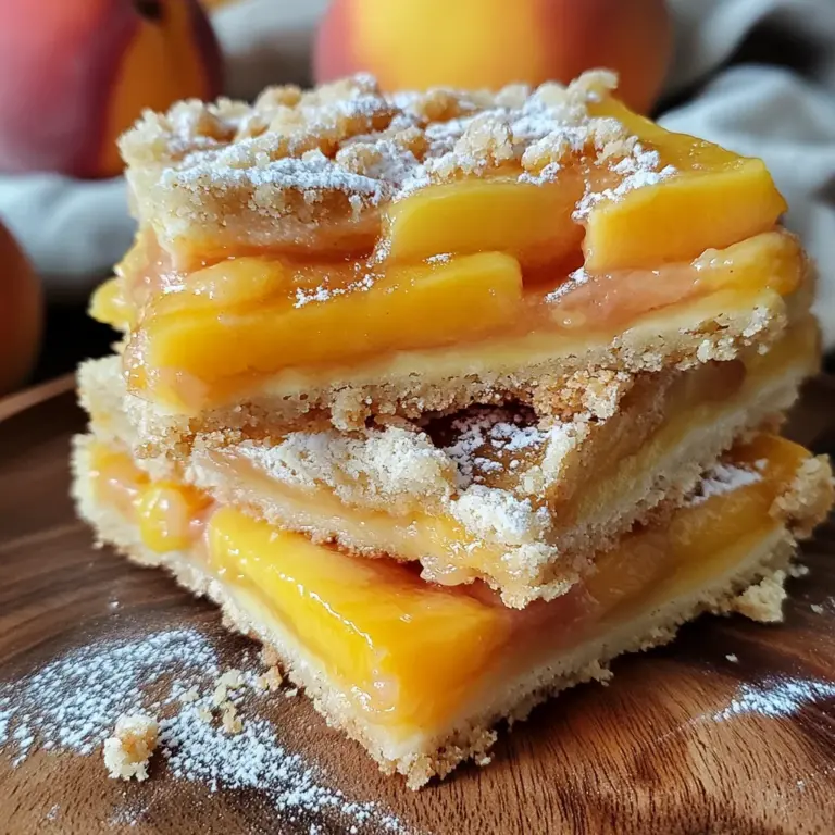 Heavenly Summer Peach Bars
